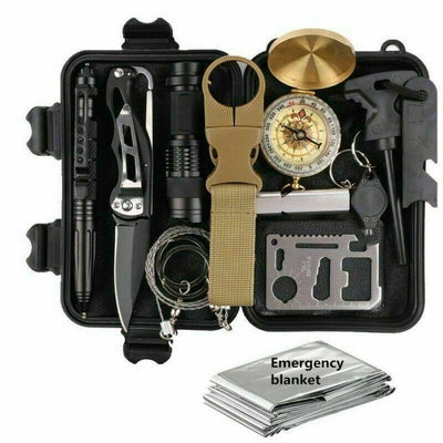 14 - teilige Outdoor Notfall Survival Werkzeugtasche - Hunting & Outdoor e.U.