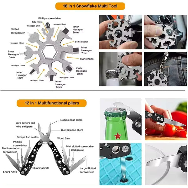 31 - teilige Outdoor Notfall Survival Werkzeugtasche - Hunting & Outdoor e.U.