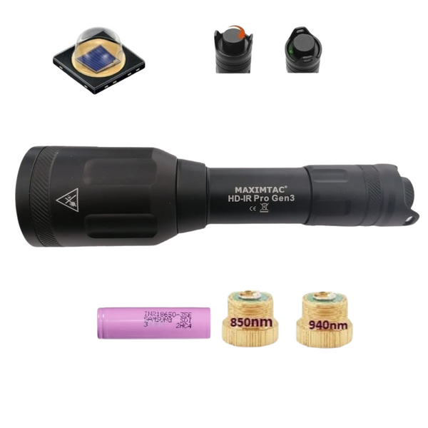 Maximtac HD-IR PRO Gen 3 Infrarot für Nachtsichtgeräte 850nm + 940nm / fokussierbar + dimmbar