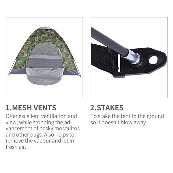 3-4 Person Camping Zelt Camouflage