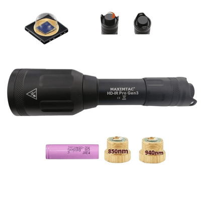 Maximtac HD - IR PRO Gen 3 Infrarot für Nachtsichtgeräte 850nm + 940nm / fokussierbar + dimmbar - Hunting & Outdoor e.U.
