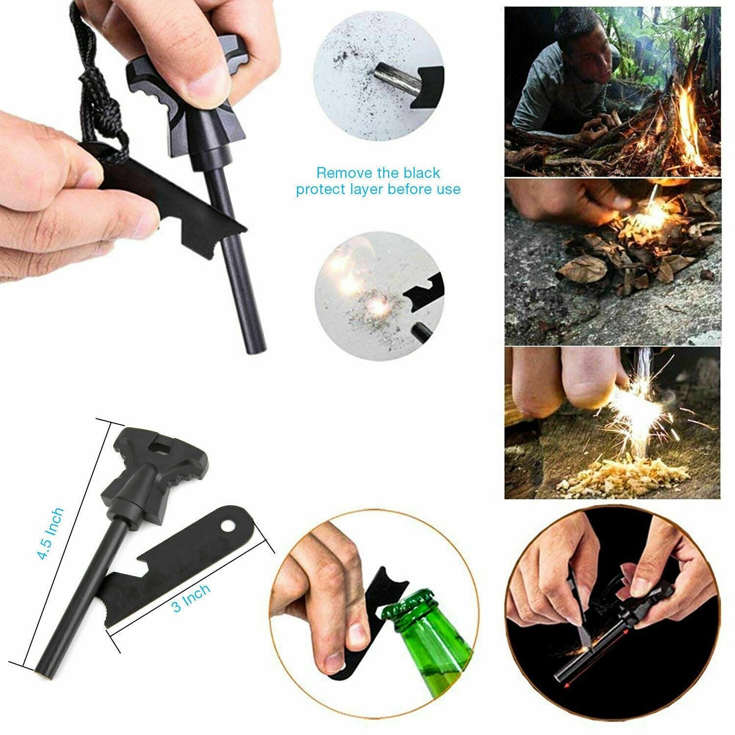 14- teilige Outdoor Notfall Survival Werkzeugtasche