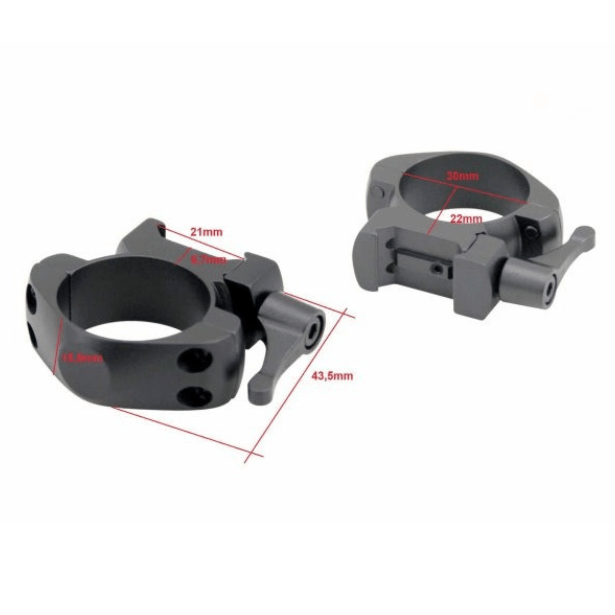 Schnellspannmontage QR 30mm mittel Weaver - Picatinny - Hunting & Outdoor e.U.