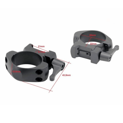 Schnellspannmontage QR 30mm mittel Weaver - Picatinny - Hunting & Outdoor e.U.